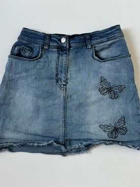 MonnaLisa - Blue Denim Panel Skirt